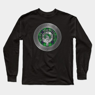 Clan MacDonald Crest & Tartan Knot Long Sleeve T-Shirt